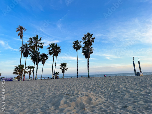 Venice Beach California; Pacific Ocean Views; Sun is starting to Set 