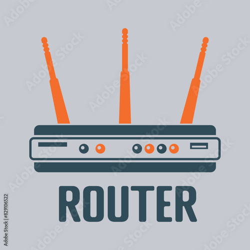 wifi router icon-2 isolated on white background