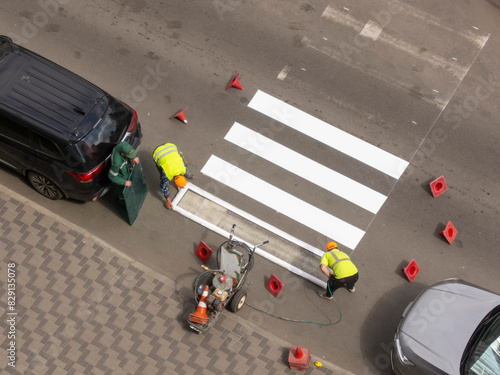 Make road markings