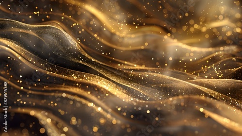 Luxury abstract gold background with glitter light effect decoration.