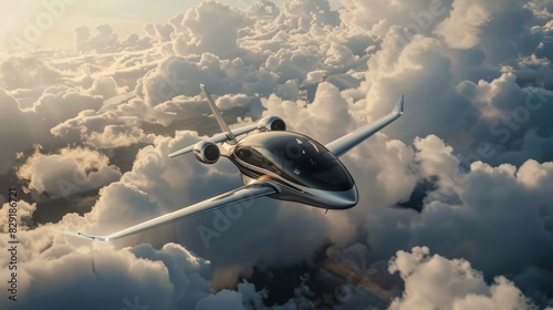As it zooms through the clouds the air taxi sets a new standard for luxurious and efficient transportation.