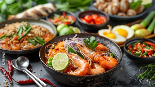 Thai food, Tom Yum Kung, Side dishes: chili fish sauce