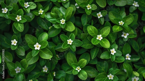 Fresh and lovely green leaf flowers