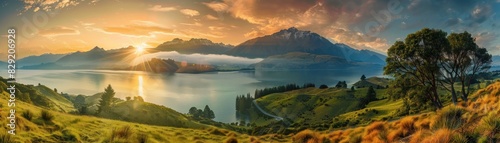 Beautiful Nature Landscape HD View Concept Scenic Beauty and Natural Serenity.