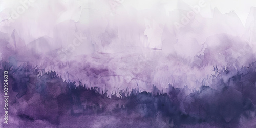 Oil paint strokes on wide canvas textured purple background decorating art painting illustration, generated ai 