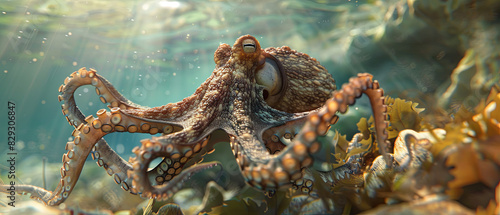 octopus in the sea