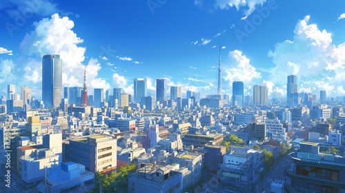 都会と空の風景8