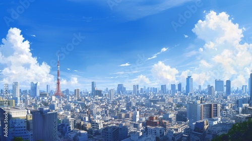 都会と空の風景13