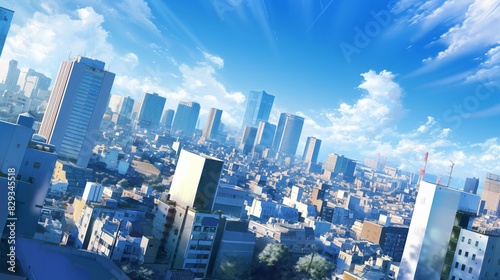 都会と空の風景14