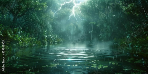 Stormy Jungle: Nature's Fury, generative ai