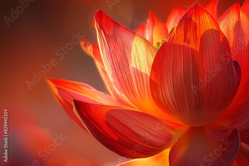Artistic illustration of lotus flowers with butterflies, ideal for nature-themed decor. Vesak Day greeting card.. Beautiful simple AI generated image in 4K, unique.