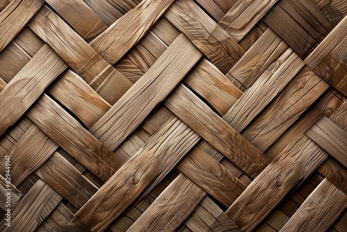 Texture of a product woven from straw close-up. Beautiful simple AI generated image in 4K, unique.