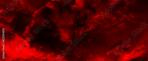 Vector red cloud texture background of red sky with clouds for wallpaper, backdrop and design.