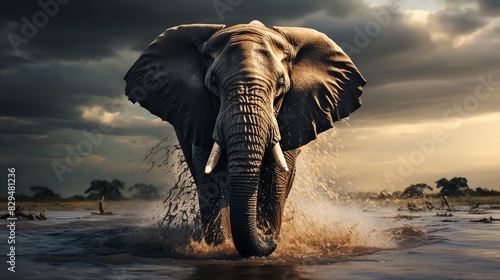 Epic moments in the wild Be captivated by the beauty of an elephants journey, beautifully portrayed in an image