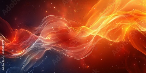 Fiery Nebula: A Cosmic Tapestry