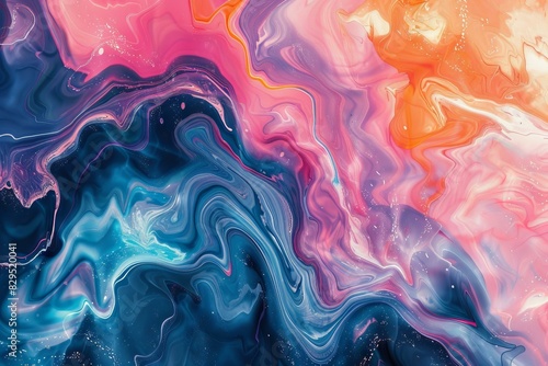 Mesmerizing Abstract Painting in Vibrant Acrylics
