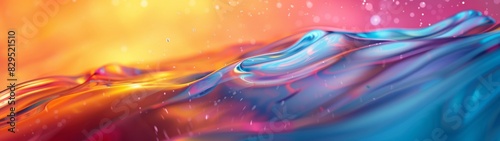 An anamorphic lens transforms this abstract colorful background into a mesmerizing array of twisted, vibrant color patterns.