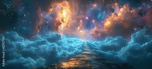 A celestial path leading to the heavens.