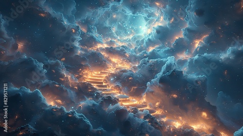 A celestial path leading to the heavens.