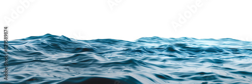 isolated texture of water surface, side view 