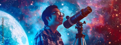 Young Astronomers Joyful of the Cosmos through a Telescope