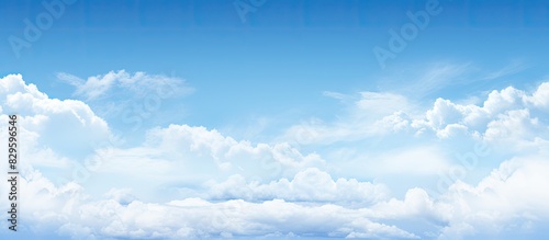 Clear blue sky filling up vast frame with copy space image