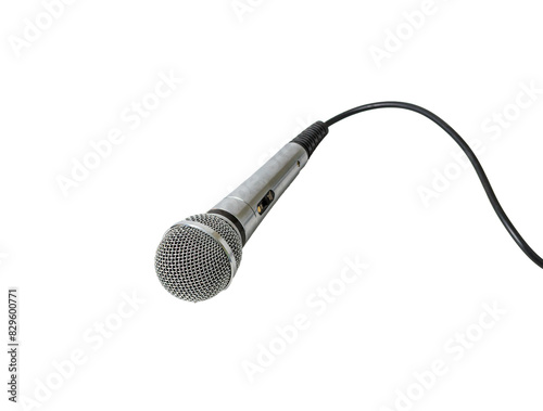 microphone on an isolated background