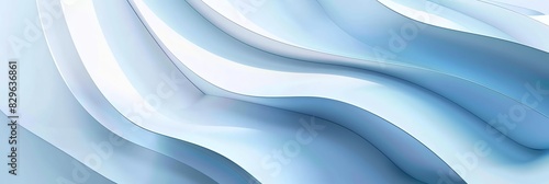 blue , white, waves, simply gradient curved shape white background, aspect ratio 3:1, banner background, landing page wallpaper