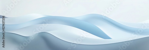 blue , white, waves, simply gradient curved shape white background, aspect ratio 3:1, banner background, landing page wallpaper