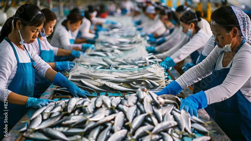 Sea’s Bounty: Sardines and Herring in a Fish Processing Plant