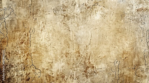 Beige background with rough texture and distressed look.