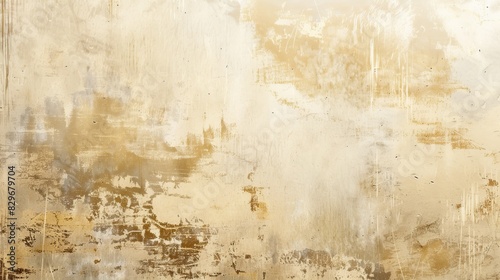 Weathered beige background with subtle grunge effects and texture.