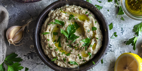 Baba Ganoush Healthy Snacks Food 