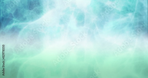 Image of green clouds of smoke moving on seamless loop