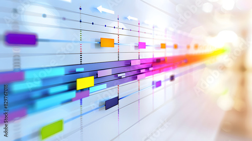 Document Evolution Timeline, Create a visual timeline showcasing the evolution of document management technologies over the years 