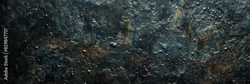 Dark Grunge A gritty, worn texture with dark tones and scratches background, ai generated
