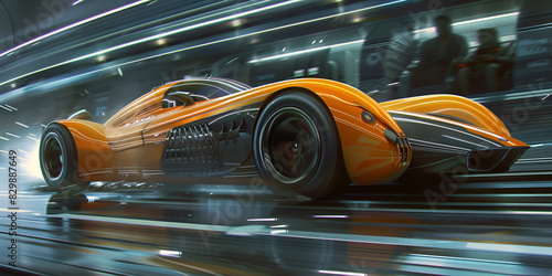 Car powered by the drivers willpower octane render wallpaper