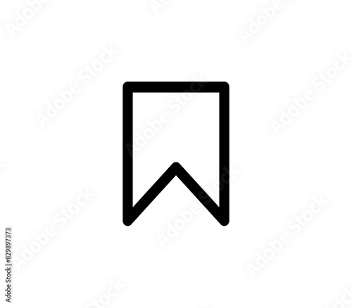 bookmark or save icon on transparent background