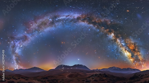 A dramatic night sky filled with stars and the Milky Way, perfect for astrophotography and stargazing themes