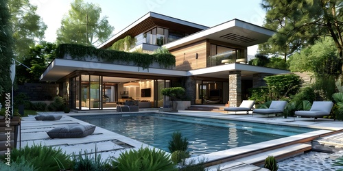 Modern architecture house