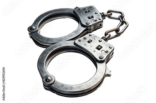 handcuffs isolated on a white background