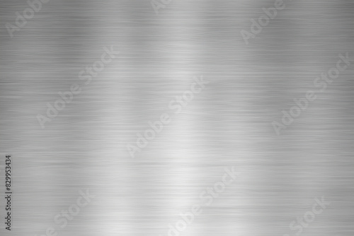 Polished Stainless Steel Plate with Gleaming Reflection - High-Quality Metal Texture Background