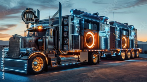 Light and sound system truck