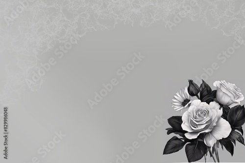 Czarno-szara róża 