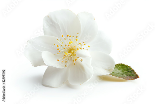 Champaca, single bloom, isolated on white background