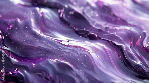 Explore an abstract realm where strokes of liquid silver and ethereal violet converge, capturing the elusive essence of time as it dances across the canvas of existence.