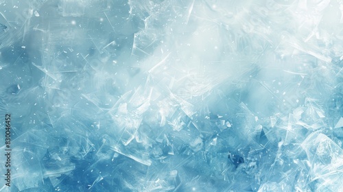 Abstract background with ice-like textures smooth gradients and frosty light sparkle in a winter theme backdrop