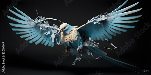 Image for International Day of Peace broken weapon transforms into dove symbolizing peace. Concept Photography, Peace, International Day, Symbolic Art, Transformation