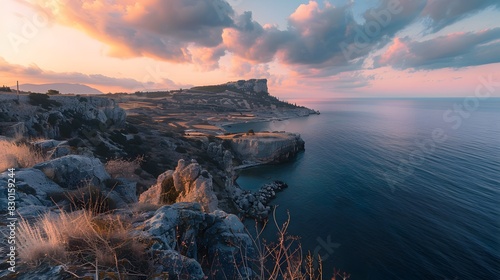 Beautiful beach views in Greece, Clean and beautiful, in the afternoon, which in Generate AI