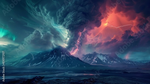 Natural Phenomena: Capture the drama of natural phenomena like thunderstorms, volcanic eruptions, or the northern lights, explaining the underlying science. 